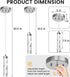 Dimmable 3000K/4000K/5000K Pendant Lights Kitchen Island, Modern Mini Pendant Light Fixtures with Crystal Stone, LED