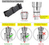Fox Baby 18-25MM Adjustable Shower Head Holder for Slide Bar,Universal O.D, Rail Head Bracket Holder for Slide Bar