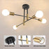 4 Modern Sputnik Chandelier Ceiling Light Lights, Creative Semi Flush Mount Ceiling Light for Bedroom, Living Room