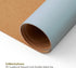 Blue,80cmx 40cm) Cork Desk Mat - Dual-Sided Desk Pad for Office and Home - Desk Organization and Accessories - Ideal