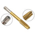 5Pcs Ti-Coated Metric Tap M3-M8, Straight Flute Thread Tap Mini Machine Screw Drill Tap for DIY