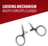 6 Inch Jeffers Needle Holder Scissor Combination, Stainless Steel Surgical Instrument with Locking Forceps, Suture