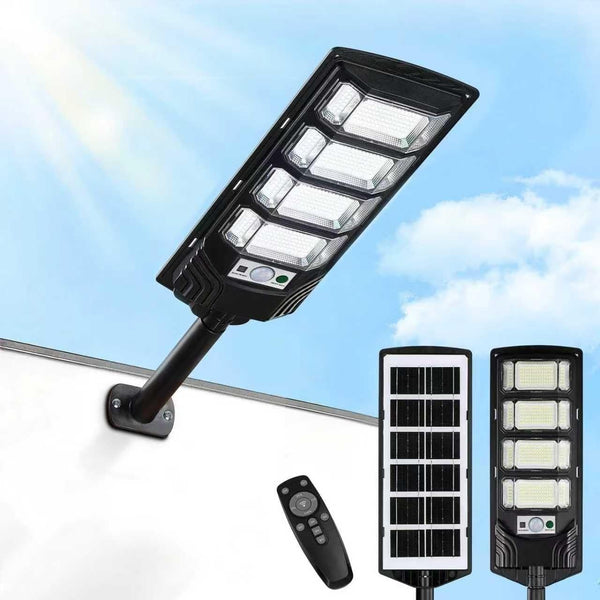 Solar Street Lights Outdoor Waterproof, Solar Lights 6500K Dusk to Dawn Solar