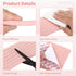 Calolin Bunk Bed Ladder Cover, Pink Soft Foam Double Layer Safety Padding with Self Adhesive Backing, Non Slip Stair