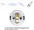 Simple Deluxe E26 12ft-White-1Pack Hanging Lantern Extension Cord Cable, Plug-in Pendant Light Socket with On/Off