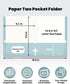 SUNEE 50 Pack Folders with Pockets 3 Hole Punched, Pastel Colors, 2 Pocket Fit Letter Size