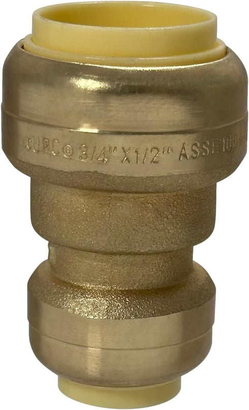2 Pcs XFITTING Push Fit 3/4 Inch x 1/2 Inch Reducing Coupling