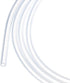 5m(16ft) 1.5mm(1/16") ID x 2.5mm(0.1") OD Clear Silicone Tubing, Industrial Plastic Hoses for Pump Siphoning