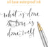 Unibene 6 Pcs Steel & Gold Stainless Steel Ballpoint Pens, Black Ink Medium Point, Slim Metallic Retractable Twist Pens