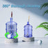 Bottle Brush, 3 Pack Long Handled Brushes with 2 Water Jug Caps for Cleaning Buckets, Glassware
