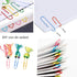 Vinaco Colorful Paper Clips, 400PCS Medium and Jumbo (1.3 inch & 2 inch), Durable Rustproof Large Paperclips