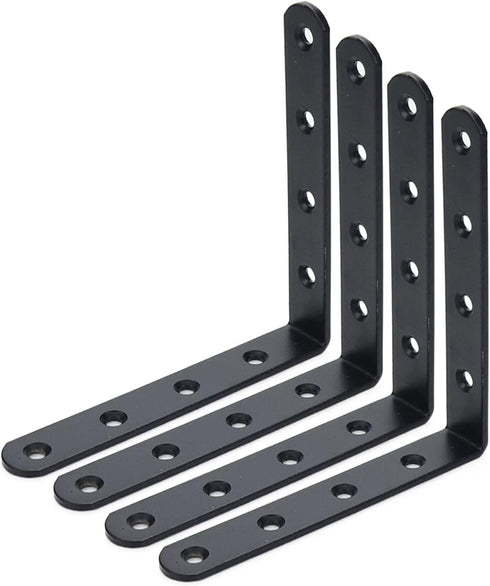 Corner Bracket 5" x 5" L Brackets Black Shelf Bracket Corner Brace