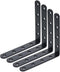 Corner Bracket 5" x 5" L Brackets Black Shelf Bracket Corner Brace