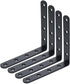 Corner Bracket 5" x 5" L Brackets Black Shelf Bracket Corner Brace