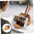 STOBOK Cute Office Desk Accessories Animal Cell Phone Holder Elephant Woodsy Decor Wooden Animals Smartphone Stand Mobile Phone Holder Bracket Penholder Intelligent Organizer Wooden by STOBOK
