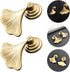 2pcs Fan-Shaped Single Hole Zinc Alloy Cabinet Knobs, Furniture Drawer Pull Handles for Wardrobe, Bookshelf, Shoe