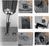 6PCs Damaged Screw Extractor Kits, Chrome-vanadium Steel Stripped Screw Extractor Broken Bolt Remover
