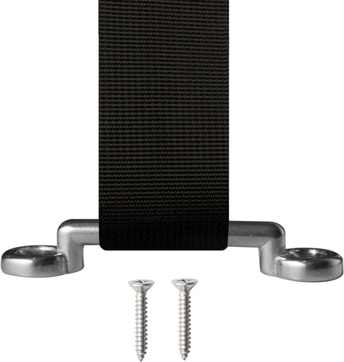 UCEDER 56" Battery Tie Down Strap Kit, Stainless Steel 316 Cam Buckle with Eye Strap Mounts, 2 Pack