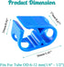 5 Pcs Plastic Tubing Clamps, 1/4" - 1/2" Tube O.D. Adjustable Tube Clamp Shut Off Hose Clamp, Laboratory Pinch Valve Flow Control Hose Clamp(Blue)