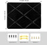 Black Velvet Fabric Memo Bulletin Board, 17x13 inches Criss-Cross Ribbons for Home Office School Wall Decor