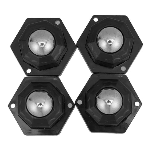 Kichvoe 4pcs Self-Adhesive Swivel Ball Bearing Casters, 4.5cm Mini Rolling Cart Wheels,