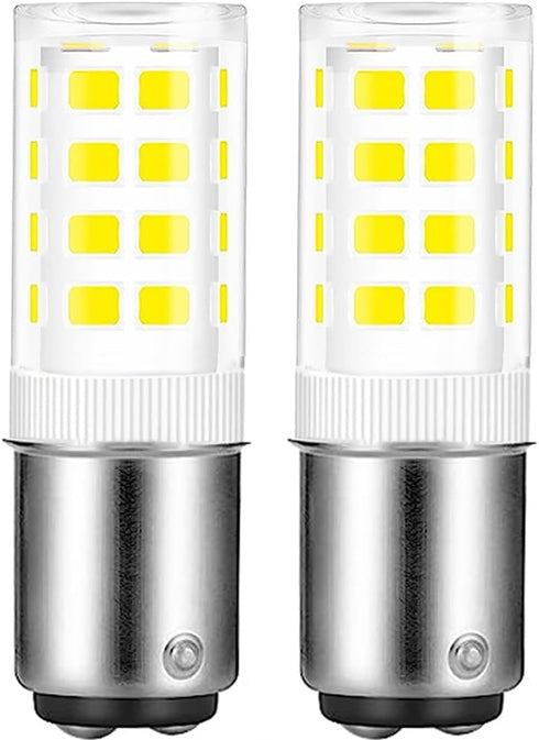 BA15D LED Double Contact Bayonet Base Bulb, 120 Volts, 4W, Daylight 6000K, Dimmable, Pack of 2