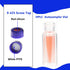 2ML Polypropylene Vials - 9mm Short Thread Vial with Micro Volume 300µL, Blue Screw Cap with Hole, Pack of 100
