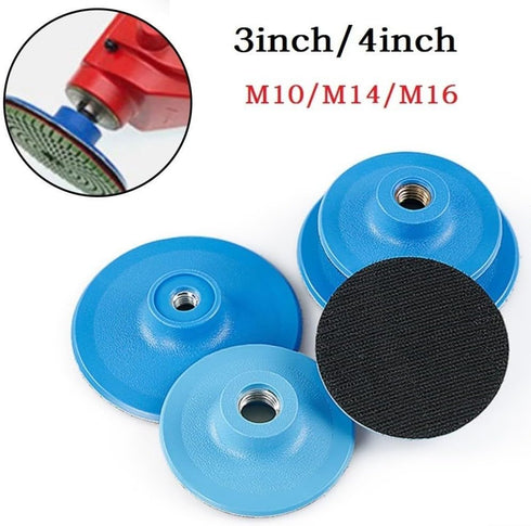 Floweringbeter 34inch (4inch M10) Sanding Disc Backing Pad Suitable for Use with Buffing and Polishing Pads Featuring