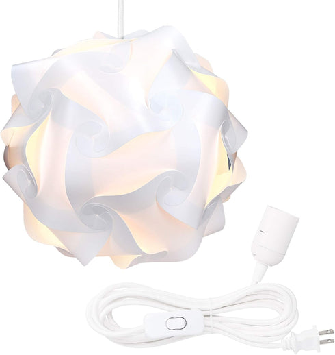kwmobile Hanging Puzzle Lamp Kit - 15.7" (40cm) Modern Ceiling Pendant Light