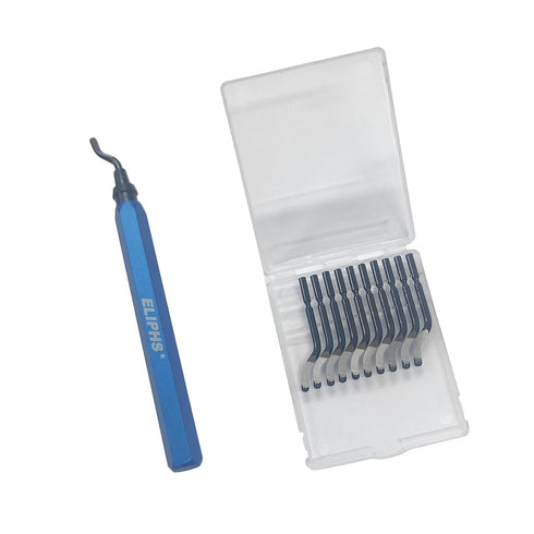 Deburring Tool Kit with 11pcs HSS Blades, Deburring Tool for Metal, Resin, Plastic, Wood, Aluminum