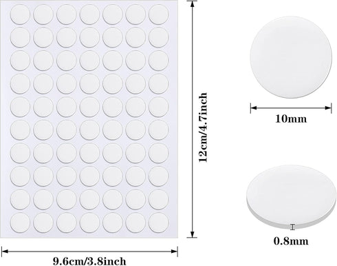 JANYUN 560 Pieces Double Sided Sticky Dots, Removable Round Putty Small Stickers for School and Festival Decoration