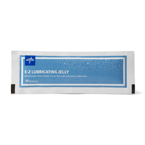 Medline Sterile Lubricating Jelly, 5 g Foil Packets, 0.17 oz (Pack of