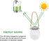 KIMI HOUSE 2 Pack Hanging Solar Powered LED Lights,Cracked Glass Ball Light, Waterproof Outdoor Christmas Decorative