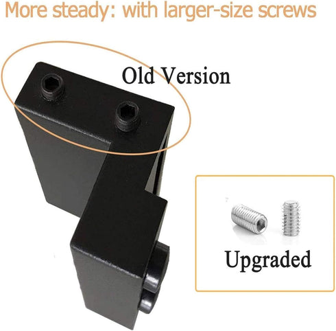 2PCS Barn Door Stopper for Sliding Barn Door Hardware Accessories, Fits Track Width 1-7/16 in-1-5/8 in