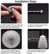 3 Pcs Rubber Flexible Electric Hammer Drill Dust Cover for 6mm-16mm Drill Bits, Dustproof Power Tool Accessories