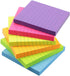 Early Buy 6 Bright Color Lined Sticky Notes, Self-Stick Notes 3 in x 3 in, 100 Sheets/Pad, 6 Pads/Pack