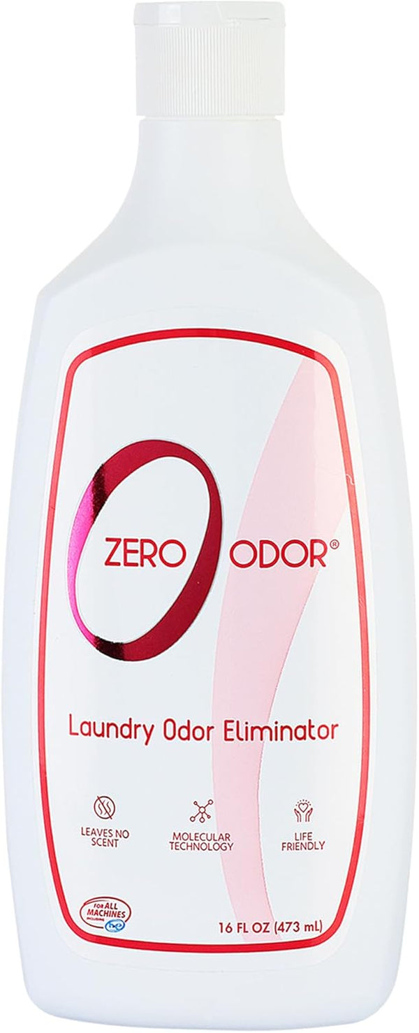 Zero Odor Laundry Odor Eliminator - Permanently Eliminate laundry Odor Patented Molecular