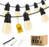 Adirxon 30FT LED Outdoor String Lights Dimmable Shatterproof S14 Bulbs IP44 Weatherproof Hanging
