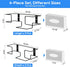 4 Pack 100 200 Count THYGIFTREE Glove Box Holder Wall Mount Dispenser, Metal Rack for Disposable Nitrile, Latex & Vinyl