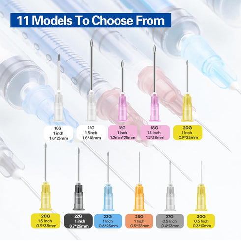 100 Pcs 22G 1 Inch Disposable Needle, Luer Lock Lab Tools for Refilling Liqui, Plant, Industrial