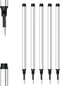 DunBong Spiral Refill, 5 Pack - Replaceable Gel Ink Rollerball Refills 0.5mm Medium Point (Red)