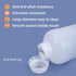 PE Plastic Food Grade Bottles - Wide Mouth Lab Reagent Container, Liquid/Solid Sample Storage (Translucent, 34oz)