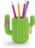 Mustard Pen Holder - Green Cactus Desktop Organiser