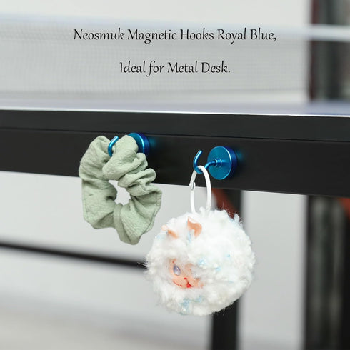 Neosmuk Heavy Duty Magnetic Hooks - Earth Magnets with Hook for Refrigerator, Extra Strong Cruise Hook for Hanging