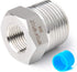 TAISHER 5PCS Forging of 304 Stainless Steel Reducer Hex Bushing, 3/4" Male NPT to 1/2" Female NPT, Reducing Forging