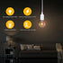 Simple Deluxe E26 5.9ft-White-3Pack Hanging Lantern Extension Cord Cable, Plug-in Pendant Light Socket with On/Off