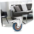 Industrial PVC Rolling Caster Wheels - Swivel & Locking for Storage