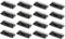 Creative Bread Box with Lid 16pcs Black Rectangular Cake Storage Case for