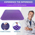 Tailbone Seat Cushion Gel for Office & Car TPE Gel Double-Thick Orthopedic Cooling Coccyx Pillow for Support & Outdoor