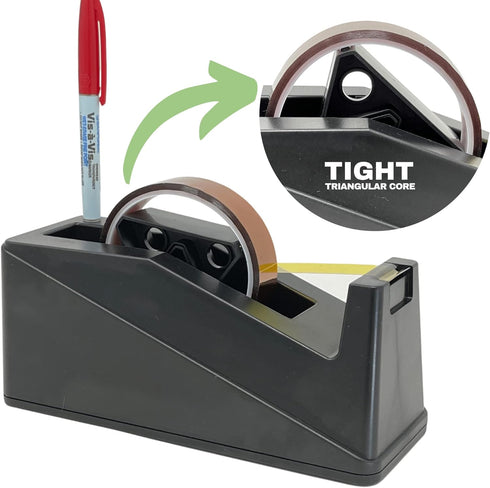 echomerx Premium Large Heat Tape Dispenser, Heavy Duty, One-Handed Sublimation with Anti-Skid Base